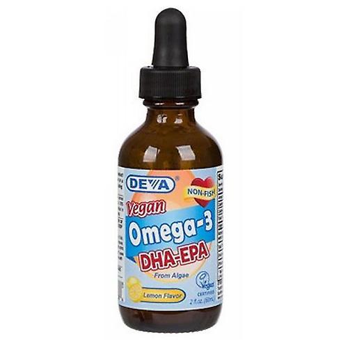 Deva Vegan Vitamins Omega-3 Vegan Liquid DHA-EPA, Lemon Flavor 2 OZ (Pack of 3) on Productcaster.