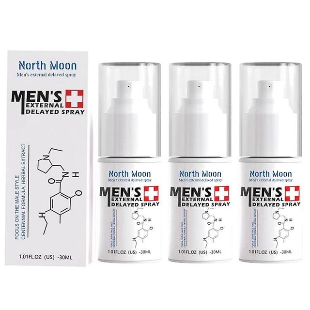 3x Mens Spray Boxed Improve Frigidity Easy To Absorb Antibacterial Increase Libido Private Care Spray Liquid Increase Hardness 30ml on Productcaster.