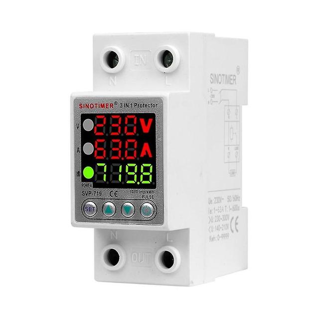 Svp-719 Adjustable Self-compound Intelligent Overvoltage Protector Current Limiting Delay With Power Display on Productcaster.