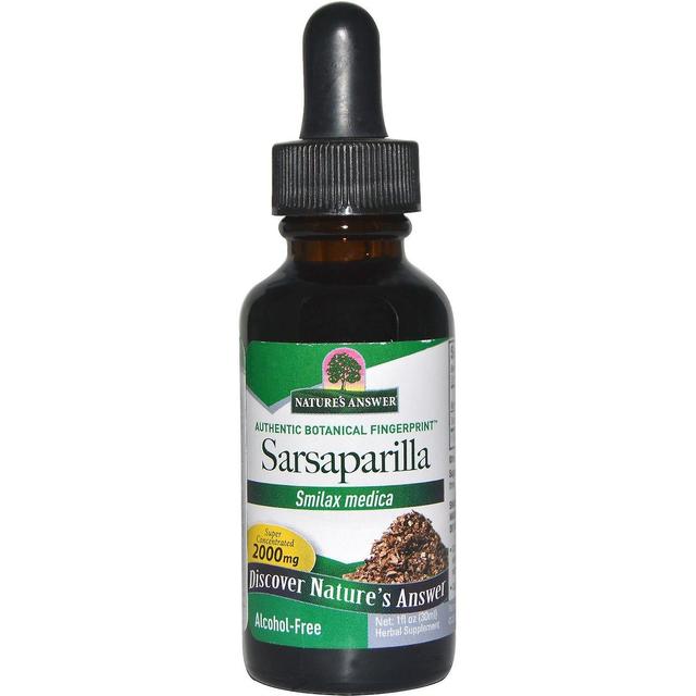 Nature's Answer Naturens svar, Sarsaparilla, Alkoholfri, 2000 mg, 1 fl oz (30 ml) on Productcaster.