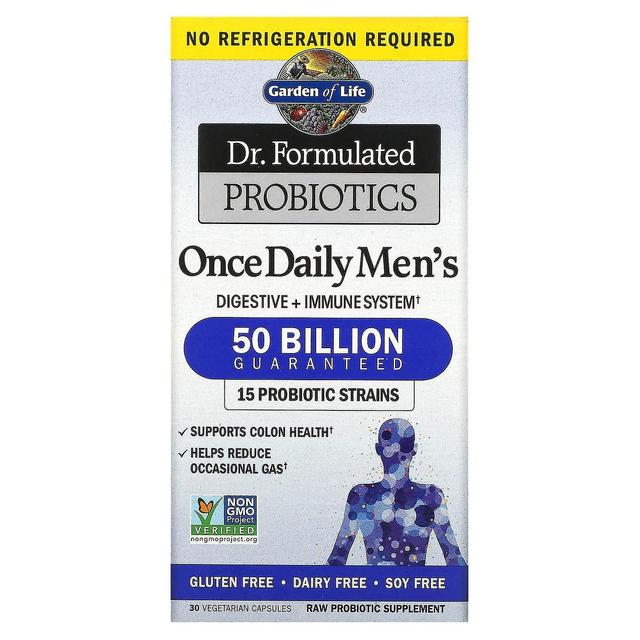 Garden of Life, Dr. Formulated Probiotics, Once Daily Men's, 50 Billion, 30 Vegetarian Capsules on Productcaster.