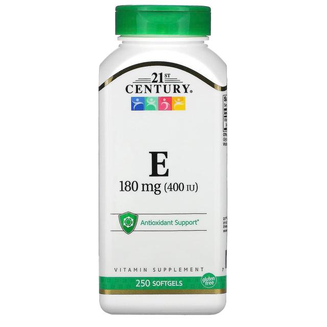 21st Century, Vitamin E, 180 mg (400 IU), 250 Softgels on Productcaster.