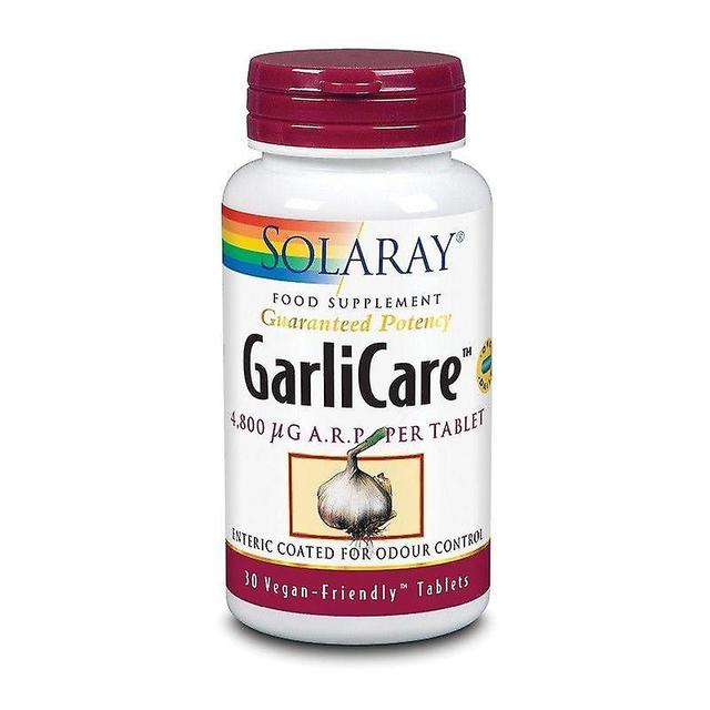 Solaray Garlicare 10000mcg tabletter 30 (1175) on Productcaster.