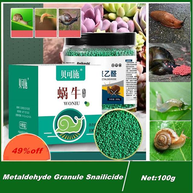 Jinzhaolai 100g Metaldehyde Granule Snailicide Molluscicide Placed Near Controlslugs Snails Porcellio Bugs Soft Pest For Home Garden on Productcaster.