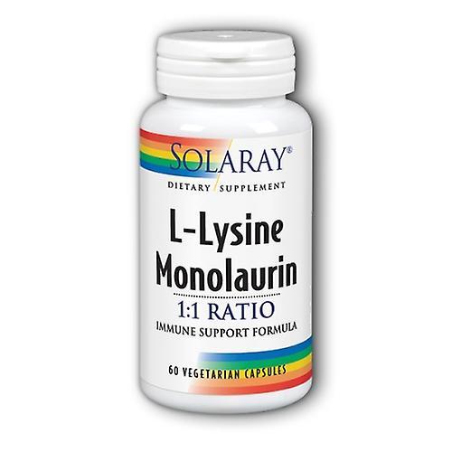 Solaray L-Lysine Monolaurin 1:1 Ratio, 60 Caps (Pack of 4) on Productcaster.