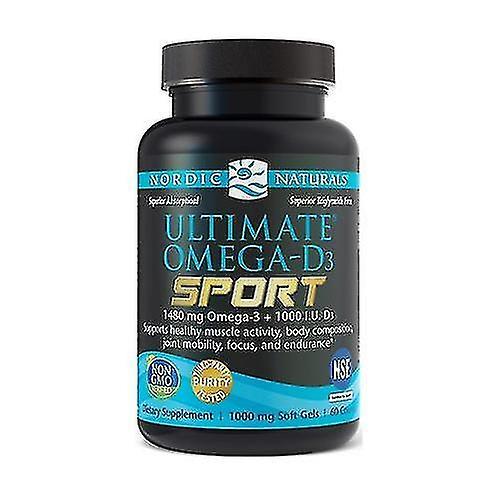 Ultimate Omega-D3 Sport, 1480mg Citroen 60 softgels on Productcaster.