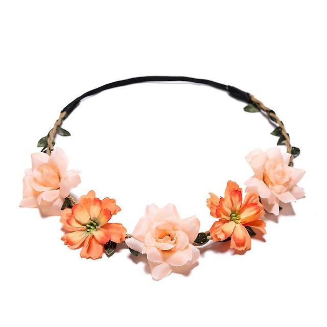 Wfuo Couronnes De Fleurs Bandeau, Florale Bandeaux Femme Guirlande De Fleur Bohme Headbands Floral Serre-ttes Ruban Lastique Pour Filles Fte Mariag... on Productcaster.