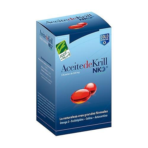 Cien por Cien Natural Krill oil NKO 120 120 softgels of 500mg on Productcaster.