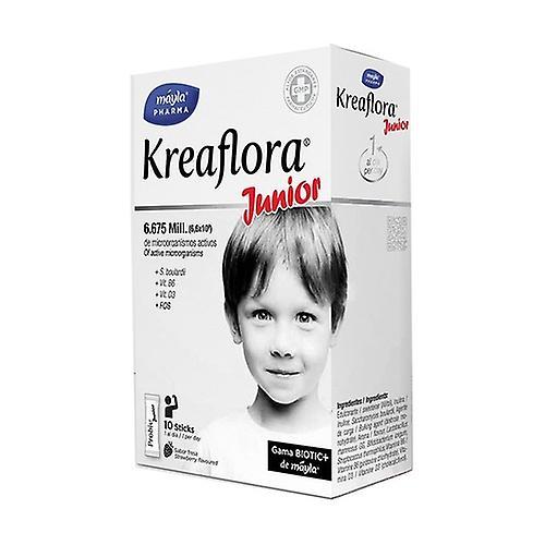 Mayla Kreaflora Junior Jordbær Probiotika 10 pinde (Jordbær) on Productcaster.