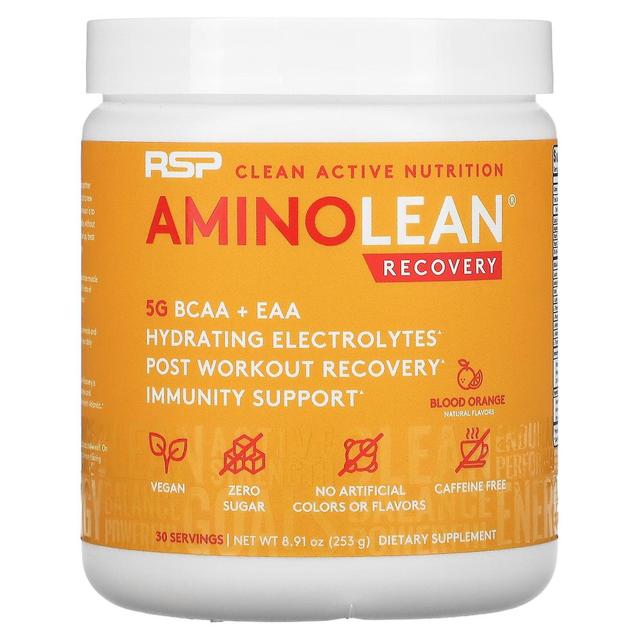 RSP Nutrition, AminoLean, Recovery, Blood Orange, 8.91 oz (253 g) on Productcaster.