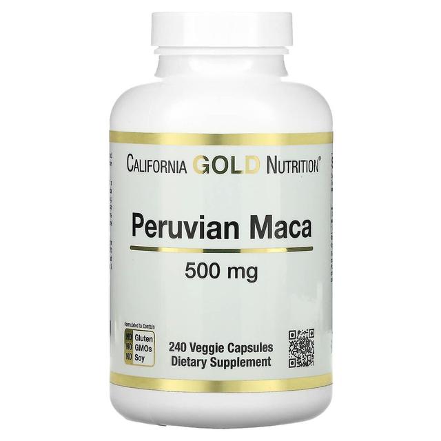 California Gold Nutrition Californien Guld Ernæring, Peruviansk Maca, 500 mg, 240 Veggie Caps on Productcaster.