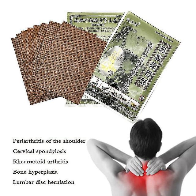 Exquisite 80pcs Chinese Traditional Plaster Wudu Mifang Tie Muscle Massage Relaxation Capsicum Herbs Plaster Joint Pain on Productcaster.