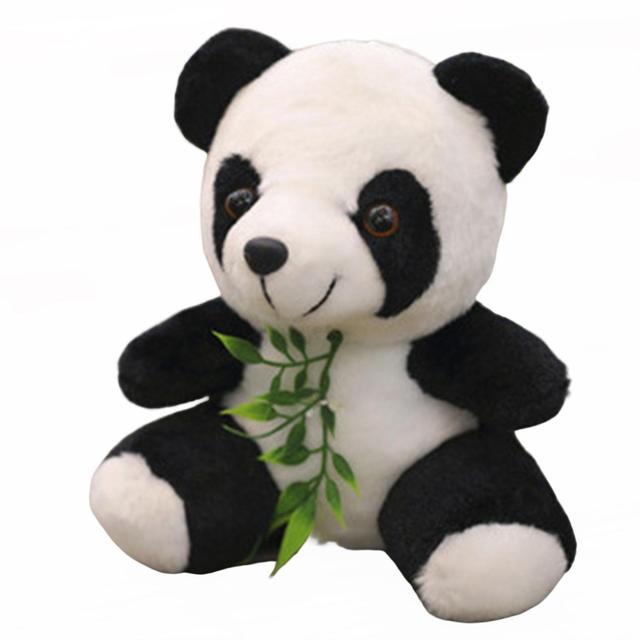 Simulation Panda Doll Birthday Cute Doll Gift Hugging Plush Toy For Decorate Sitting Panda 8cm on Productcaster.