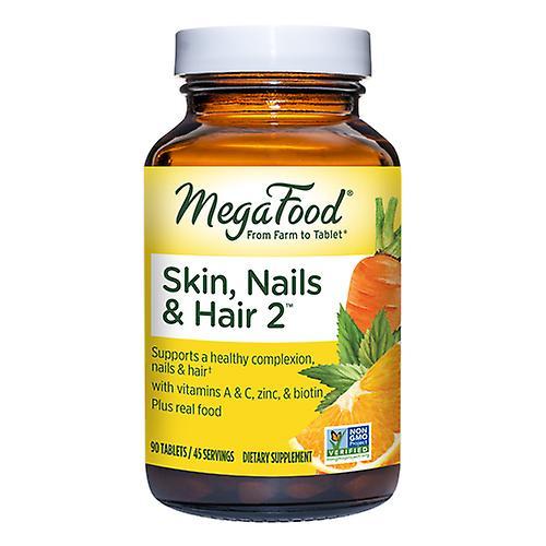 MegaFood Skin - Nails & Hair 2, 90 Tabs (Pack of 1) on Productcaster.