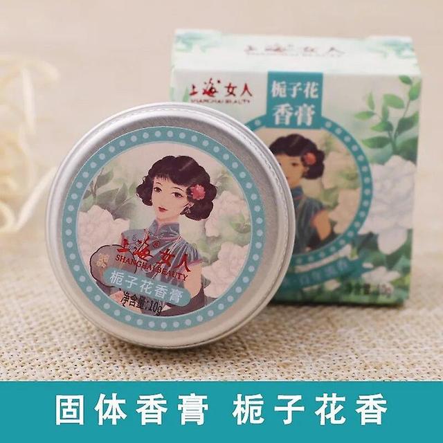 Old Shanghai Women Solid Balm Women's Flower Tone Girls' Persistent perfume Light Fragrance freesia osmanthus jasmine 1pc Gardenia on Productcaster.