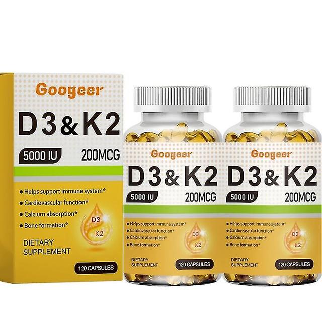 Vitamin K2 with D3 Capsules for Heart and Bone Health 2bottles on Productcaster.