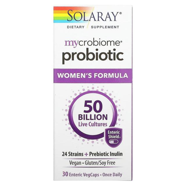 Solaray, Mycrobiome Probiotic, Women's Formula, 50 Billion, 30 Enteric VegCaps on Productcaster.