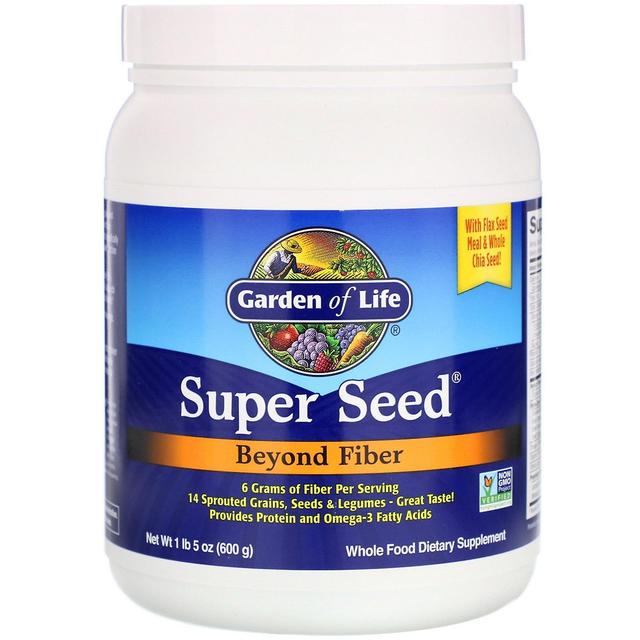 Garden of Life Jardin de la vie, Super Seed, Beyond Fiber, 1 lb 5 oz (600 g) on Productcaster.