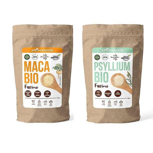 Aromandise Organic Psyllium and Maca Flour Duo - 2 x 250 g on Productcaster.