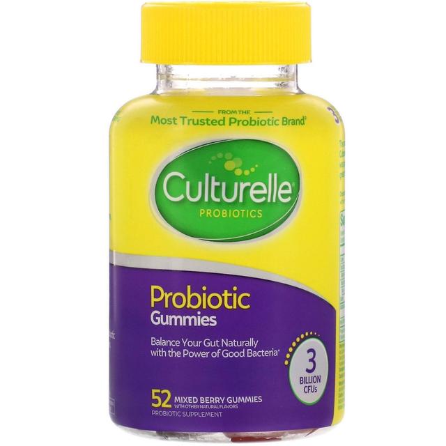 Culturelle, żelki probiotyczne, mieszane jagody, 3 miliardy CFU, 52 żelki on Productcaster.