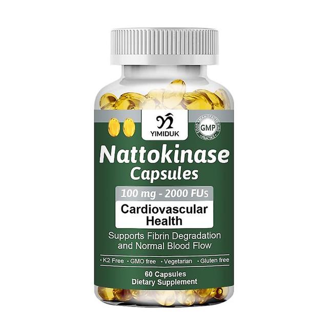 Sofirn Nattokinase Capsules Supports Fibrin Degradationand Heart Health & Circulatory & Normal Blood Flow 60PCS on Productcaster.