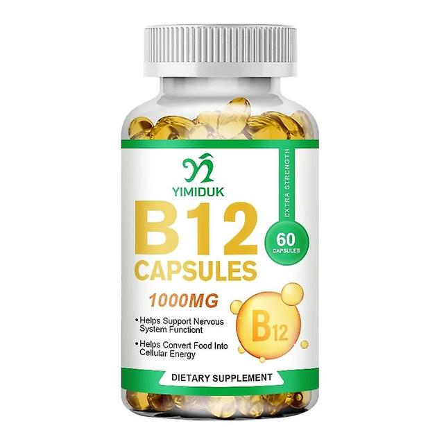 Sofirn Vitamin B-12 Supports Energy Metabolism Supports a Healthy Nervous System Maximum Strength Daily B12 Supplement Health Care 1 Bottles 60 pcs on Productcaster.