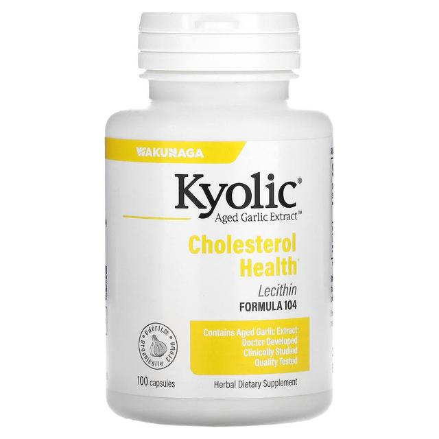 Kyolic, Aged Garlic Extract with Lecithin, Cholesterol Health, 100 Capsules on Productcaster.