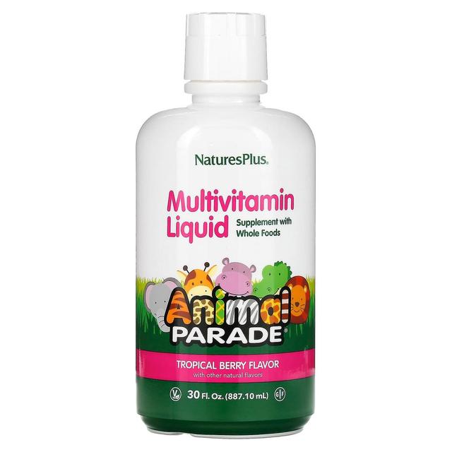 Nature's Plus NaturesPlus, Animal Parade, Multivitamin Liquid, Tropical Berry, 30 fl oz (887.1 ml) on Productcaster.