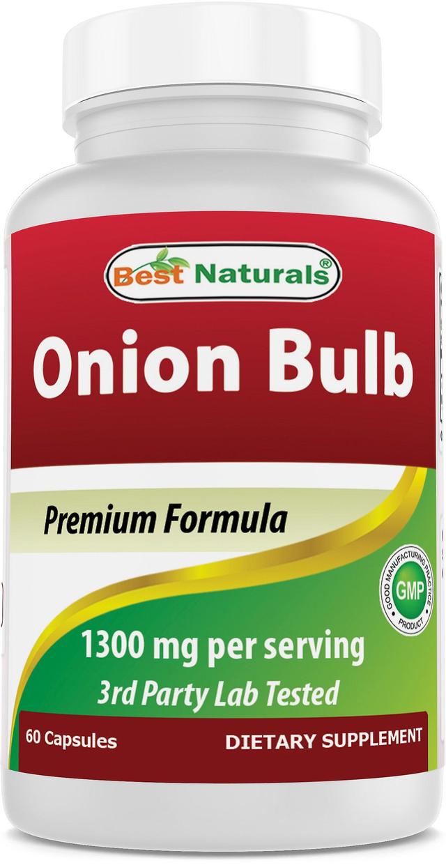 Best naturals onion dried bulb 1300mg per serving - 60 capsules - also called (allium cepa) on Productcaster.