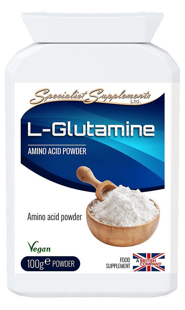 Specialist supplements l-glutamine 100g on Productcaster.