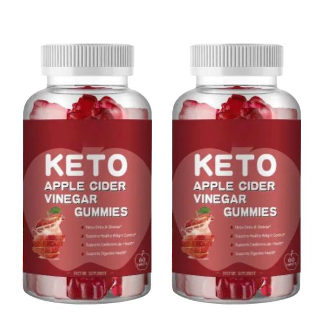 60 sunde vægttab gummier æblecidereddike Keto gummies 2stk on Productcaster.