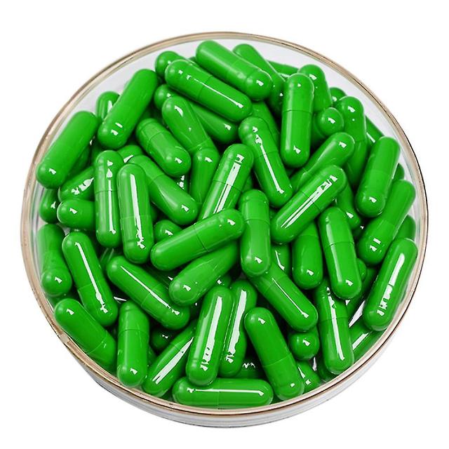 1000pcs Transparent Hollow Gelatin Empty Separated Medical Powder Capsule Shells Fruit Green on Productcaster.