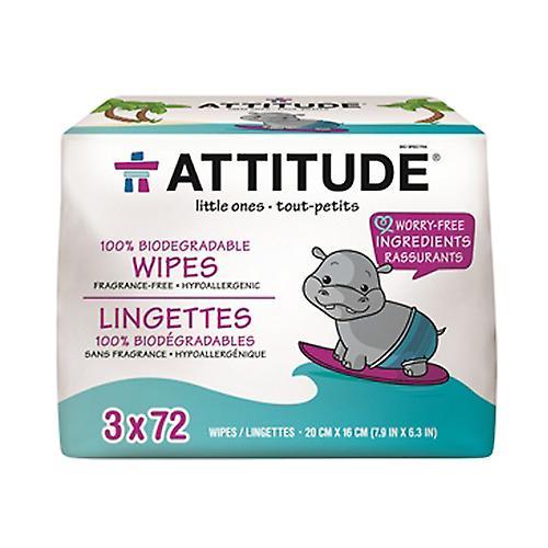 Attitude Eco Baby Wipes, Fragrance free, 216 wipes (Pack of 1) on Productcaster.