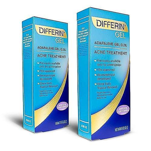 2 balenia Differin Adapalene Gel 0,1% Liečba akné 1,6 unce on Productcaster.