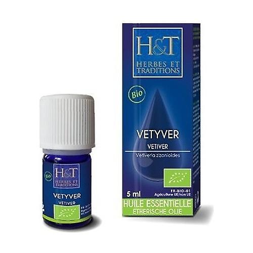 Herbes & Traditions HE Vetiver root (Vetiveria zizanoides) Organic 5 ml of essential oil on Productcaster.