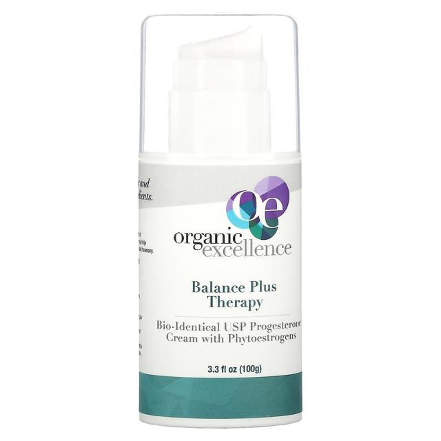 Organic Excellence, Balance Plus Therapy, Bio-Identical USP Progesterone Cream with Phytoestrogens, on Productcaster.