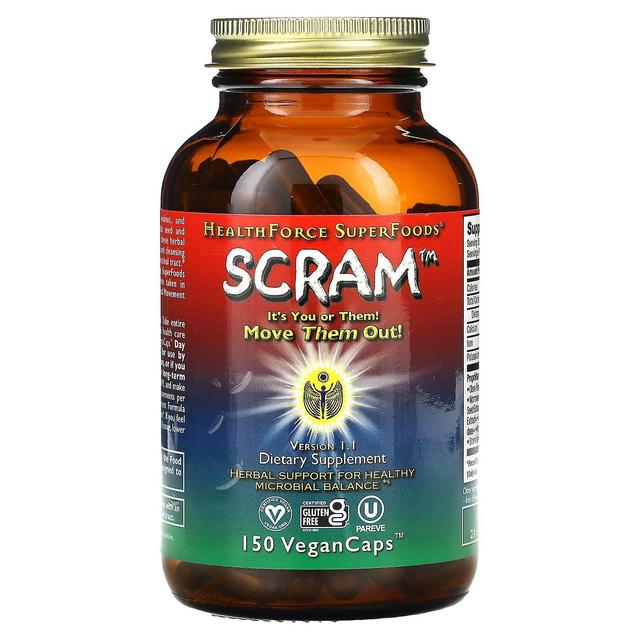 HealthForce Superfoods HealthForce Superalimentos, Scram, 150 VeganCaps on Productcaster.