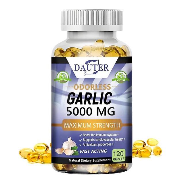 Visgaler Spice-free Pure Garlic 5000mg Lowers Cholesterol,boosts Cardiovascular Immune System,prevents Cardiovascular Fat Deposition 120 count-1 bo... on Productcaster.