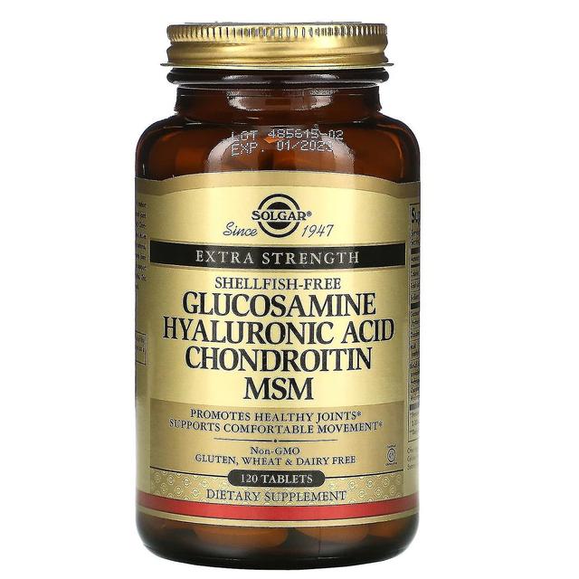 Solgar, Glucosamine Hyaluronic Acid Chondroitin MSM, 120 Tablets on Productcaster.