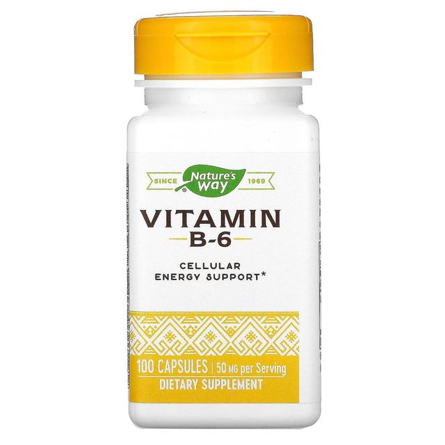 Nature's Way Natur's Way, Vitamin B-6, 50 mg, 100 kapslar on Productcaster.