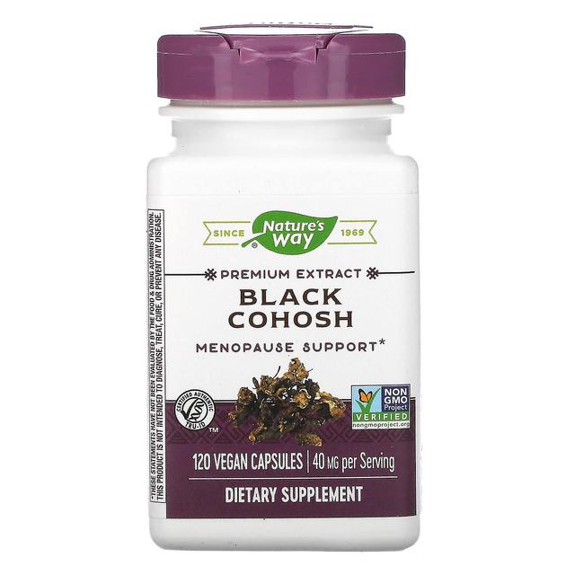 Nature's Way, Black Cohosh, 40 mg, 120 Vegan Capsules on Productcaster.