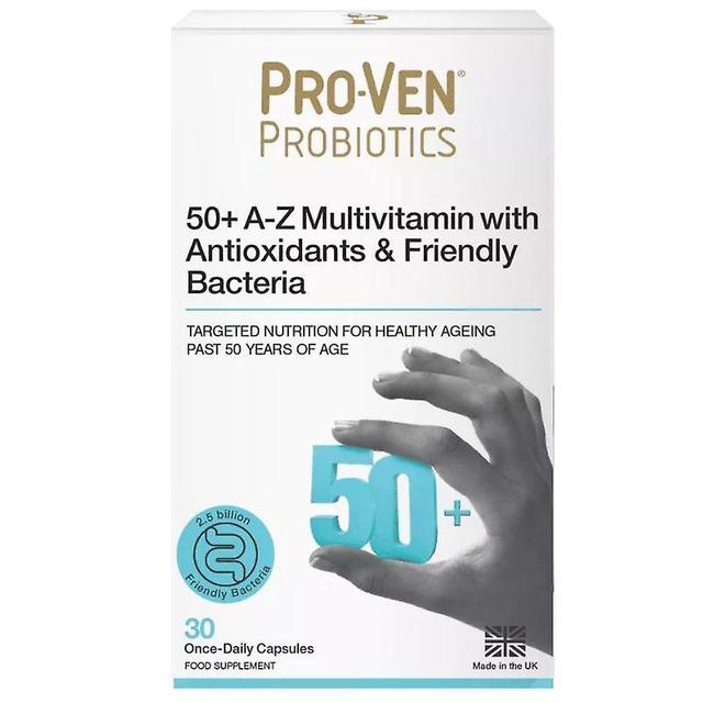 Proven Probiotics ProVen probiotika 50+ A-Z Multivitaminer og bifiduskapsler 30 (PR09) on Productcaster.