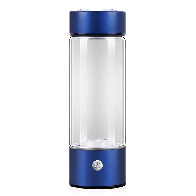 420ml Portable Hydrogen Water Bottle Rechargeable Rich In Antioxidants Improve Muscle Soreness Fatigue Promote Metabolism Water Bottle Blue on Productcaster.