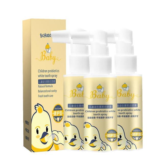 1-3pcs Children Probiotics Whitening Tooth Spray Natural Safe Formula Cleaning Mouth Healthy Teeth Fresh Breath Kids Dental Care Spray 40ml 3*Orang... on Productcaster.