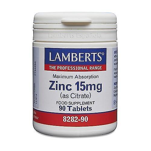 Zinc as Citrate 90 tablets of 15mg on Productcaster.