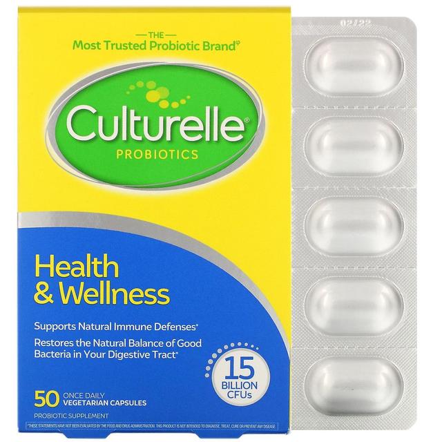 Culturelle, Probiotics, Health & Wellness, 15 Billion CFUs, 50 Once Daily Veget on Productcaster.