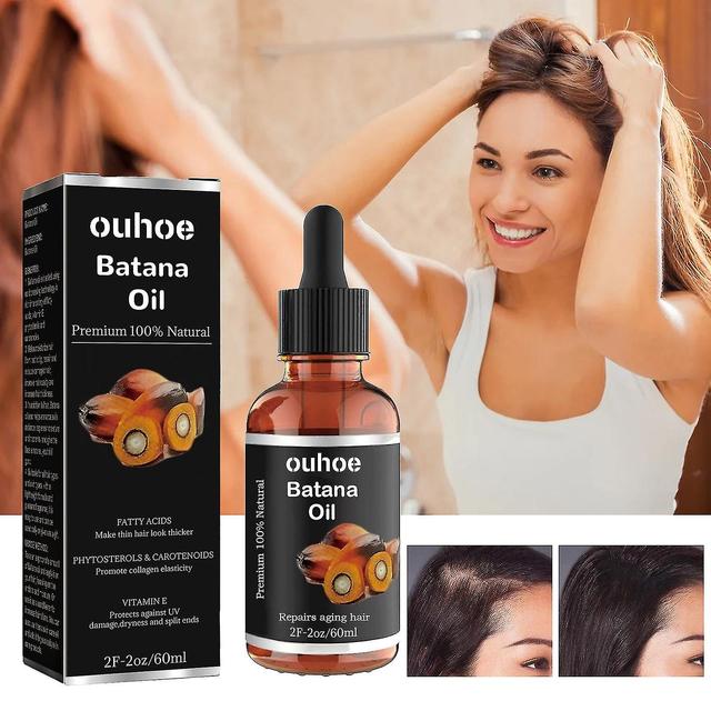 Batana Oil For Health Hair,promotes Hair Wellness For Men & Womenenhances Hair & Skin Radiance,leaves Your Hair Smoother Oil 60ml 1PCS on Productcaster.