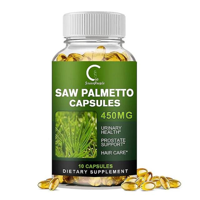 Sofirn GPGP Greenpeople Saw Palmetto Extract Capsule Urinary Male Urogenital System Care and Prevent Hair Loss Hormone Regulation for Men 10pcs on Productcaster.