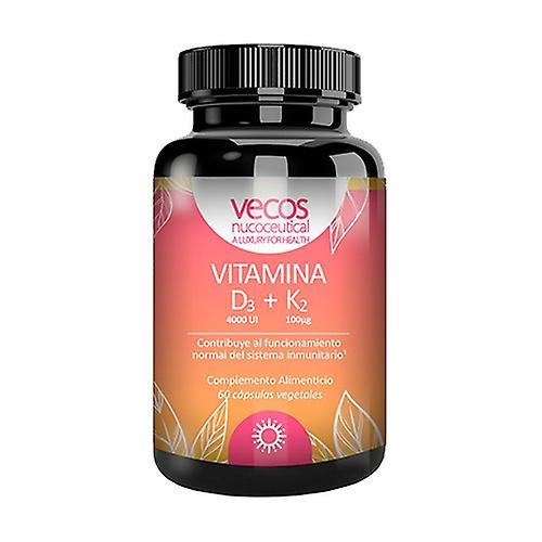 Vecos Vitamin D3 and Vitamin K2 60 vegetable capsules on Productcaster.