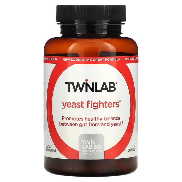 Twinlab, Yeast Fighters, 75 Capsules on Productcaster.